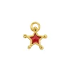 Red Enamel Star Charm