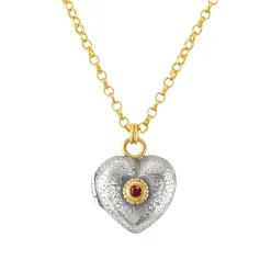 Ruby Love Locket Necklace