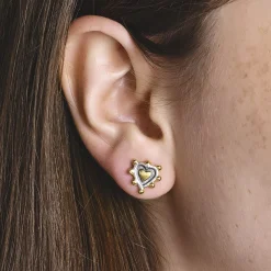 Sacred Heart Stud Earrings