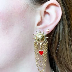 Solar Chain Drop Earrings | Cult Classics | Sophie Harley London