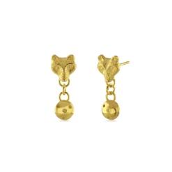 Spirit Wolf Pod Drop Earrings