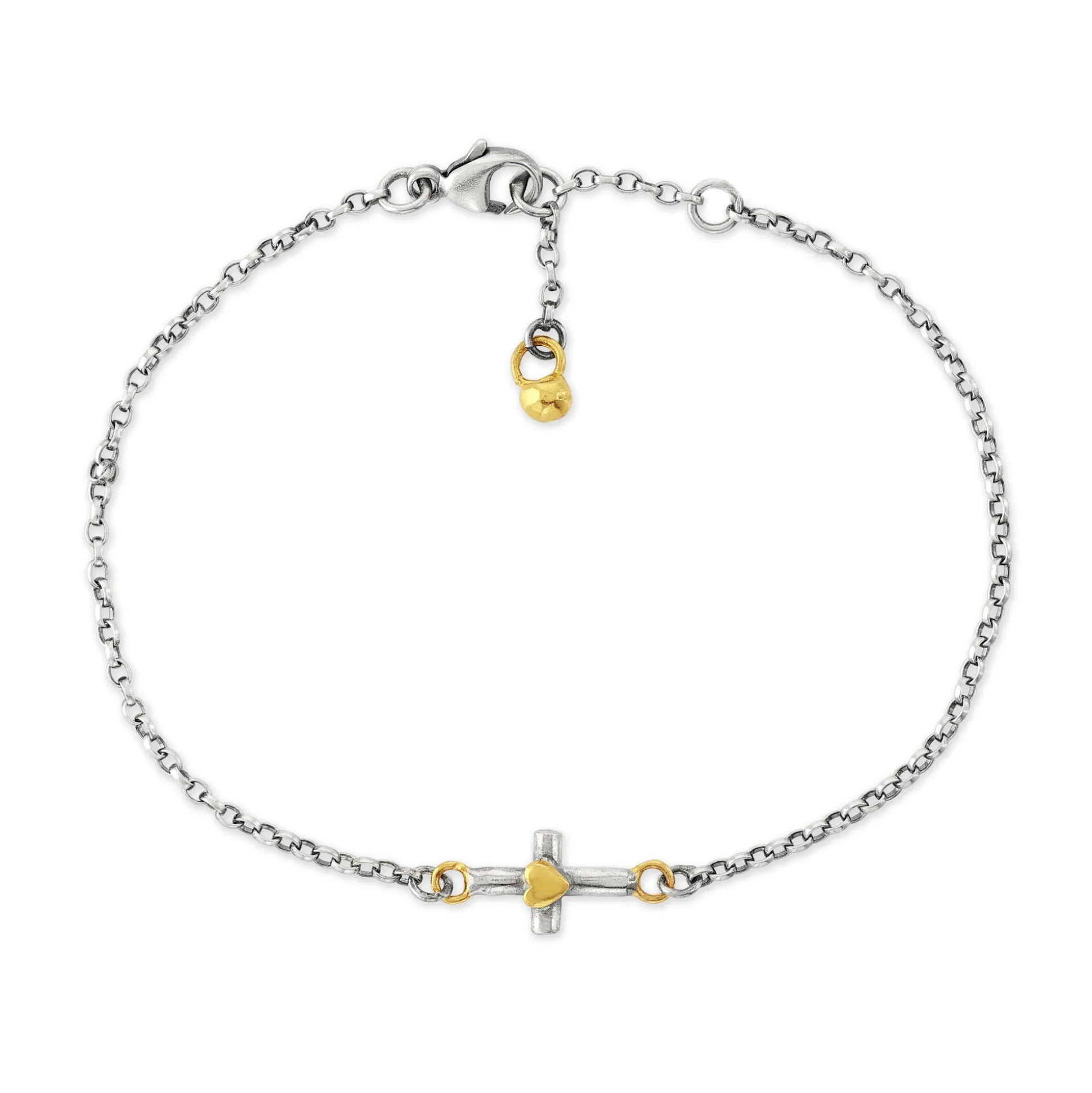 Teeny Tiny Cross Bracelet