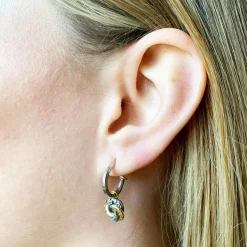 Tiny Algerian Loveknot Hoop Earrings