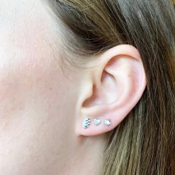 Tiny Heart Earrings