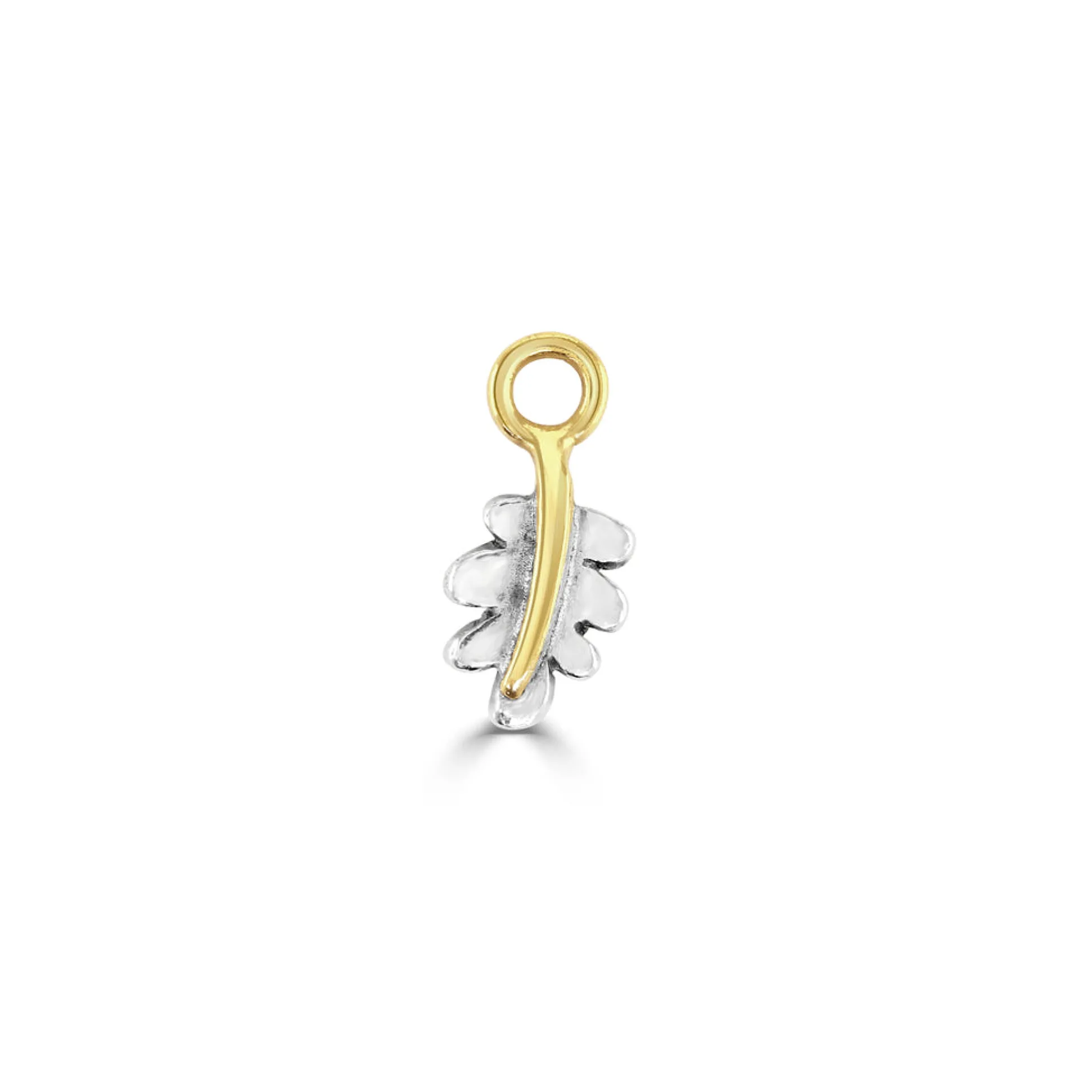 Tiny Oak Leaf Charm