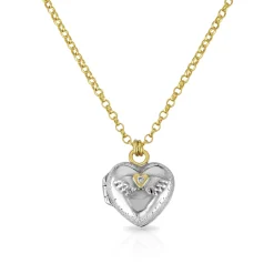 Winged Heart Diamond Love Locket
