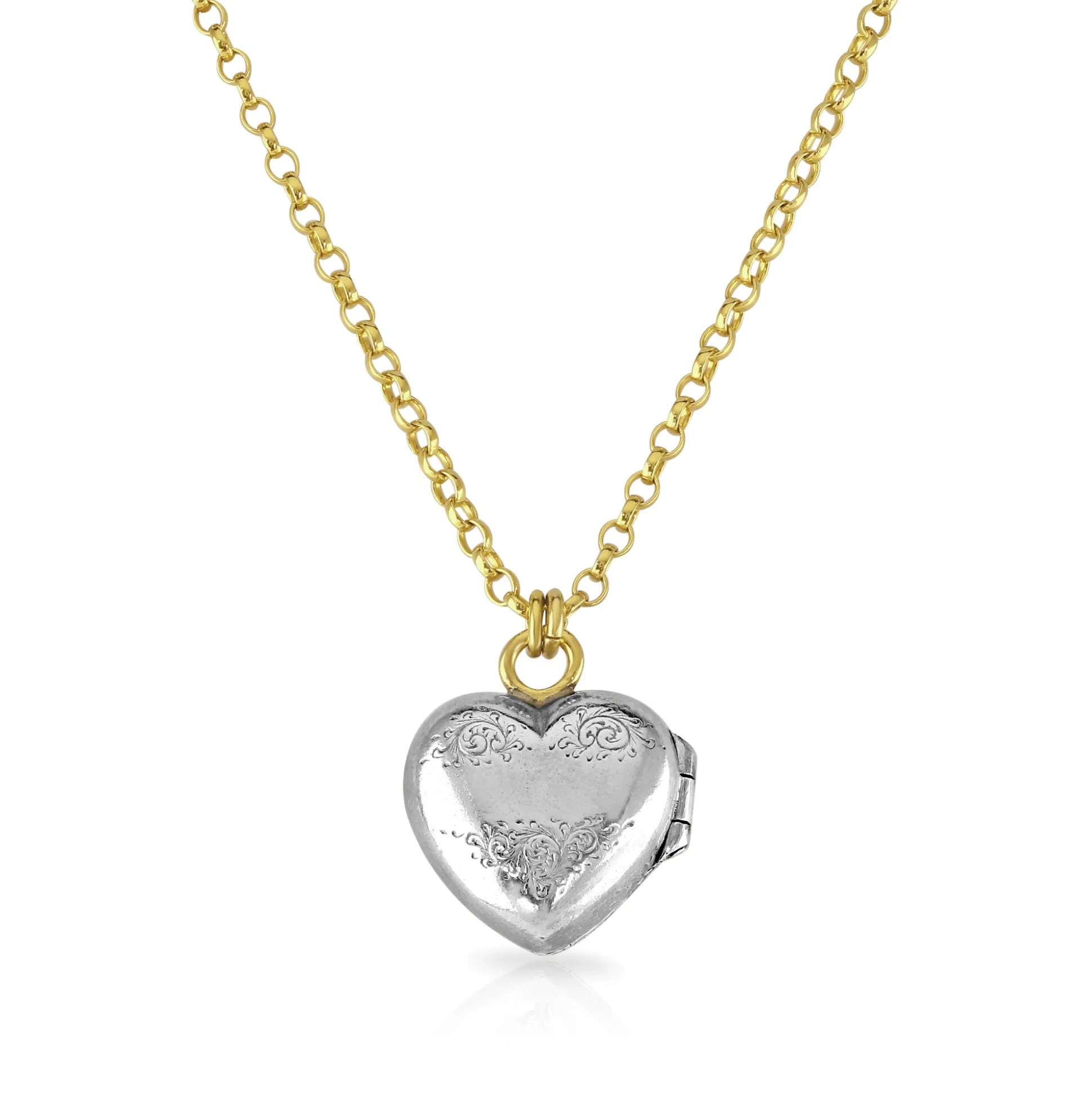 Winged Heart Diamond Love Locket