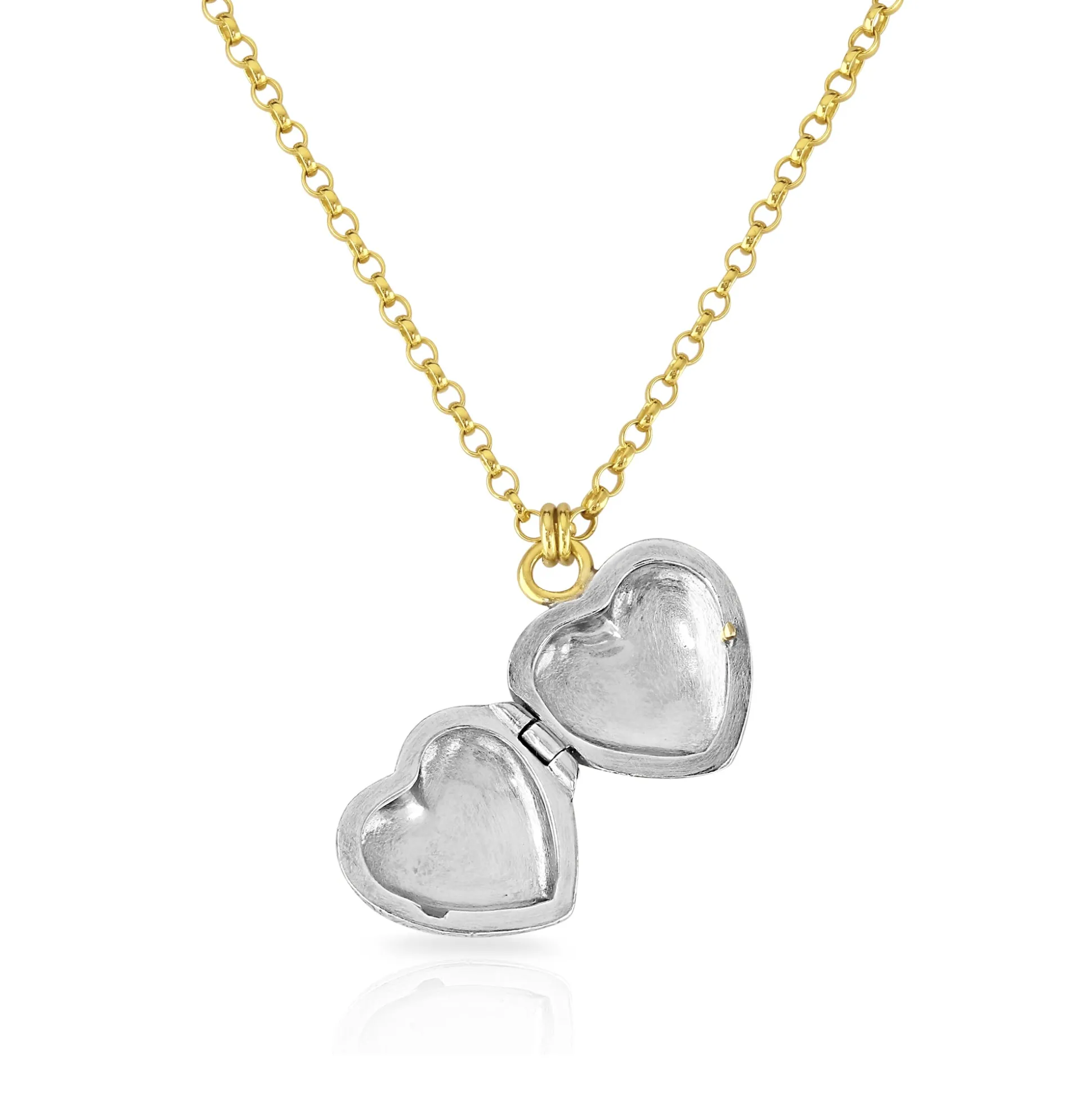Winged Heart Diamond Love Locket