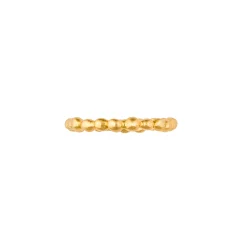 Yellow Gold Skinny Pebble Ring