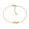 Yellow Gold Venetian Wing Bracelet